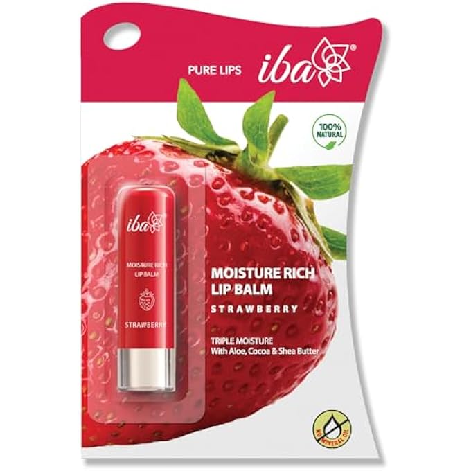 Iba HALAL CARE MOISTURE RICH LIP BALM (STRAWBERRY) - Image 1